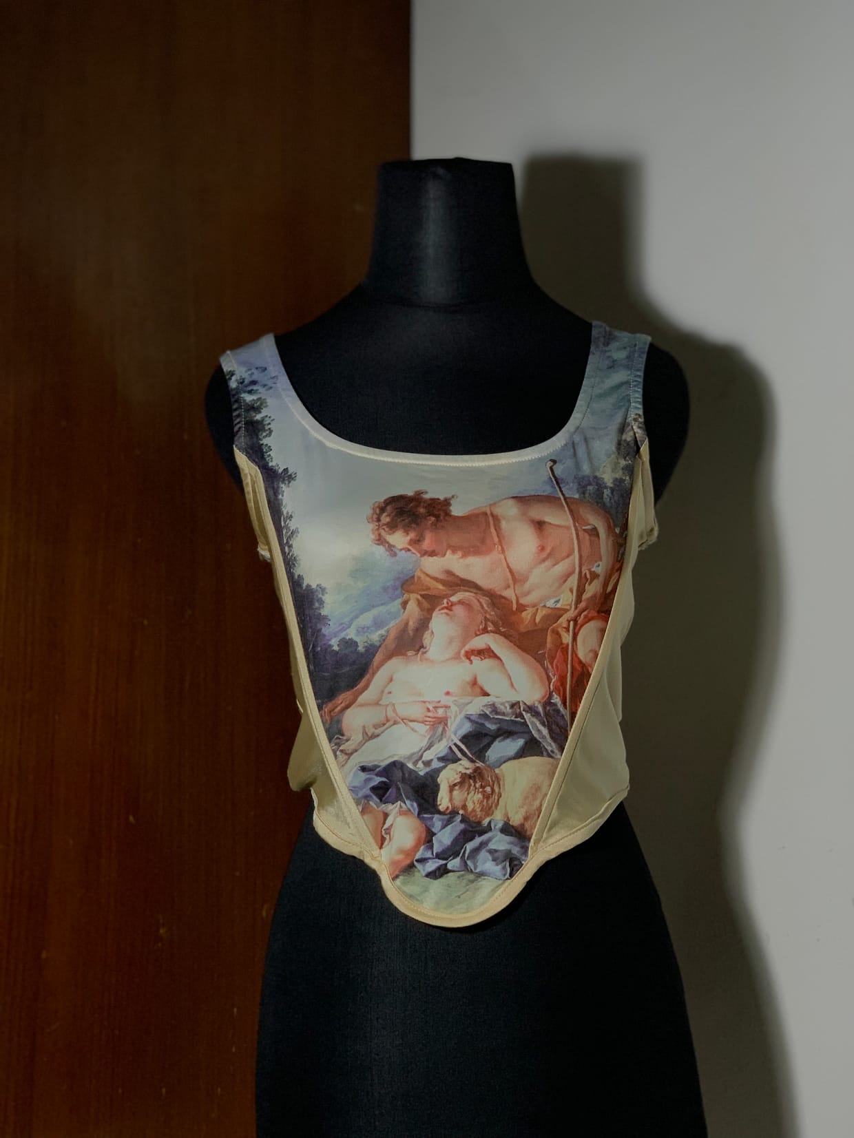 Vivienne Westwood Cottagecore Fairy Corset Wanita cream