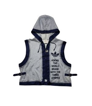 Vintage Adidas 90's Mesh Vest Hooded