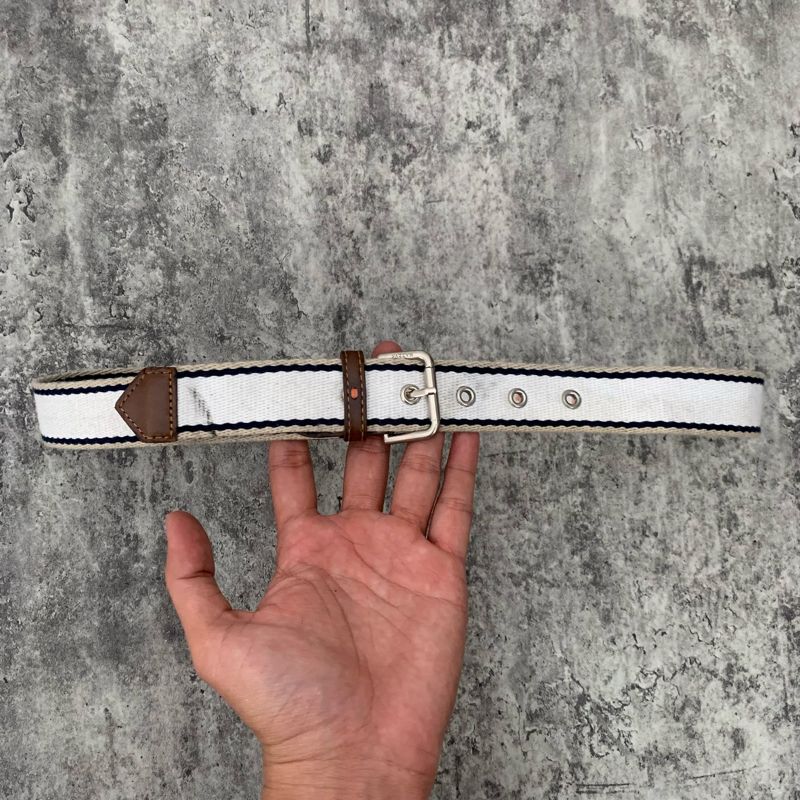 Belt british urbanity canvas white, foto 3