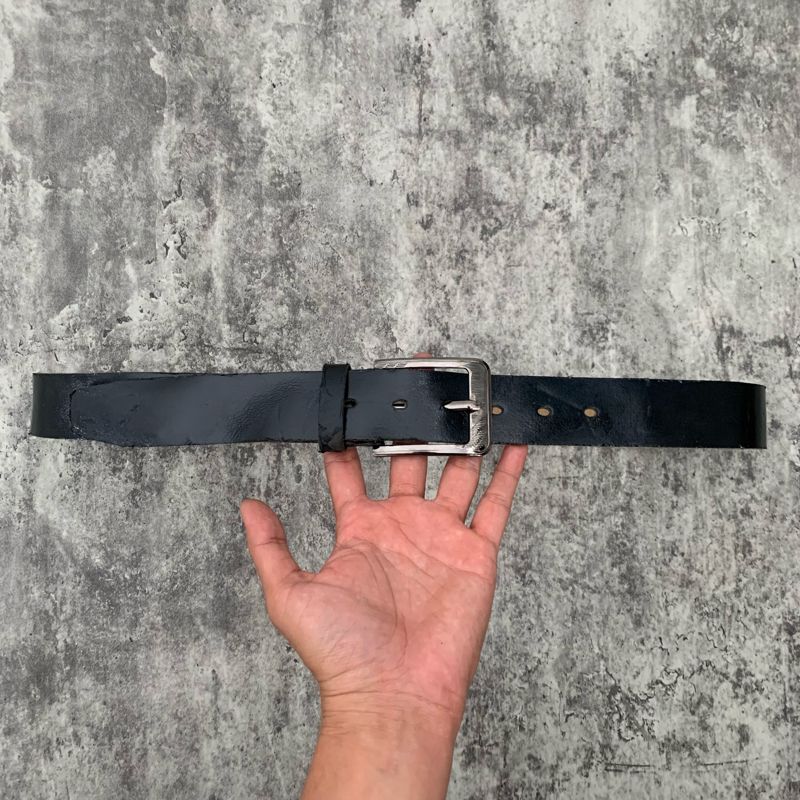 Belt leather black, foto 3