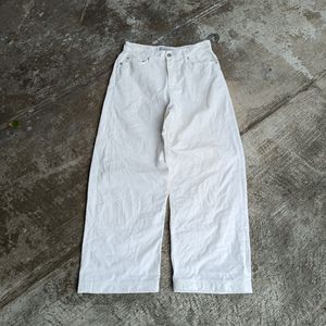 Streetwear Y2K Jeans Pria white