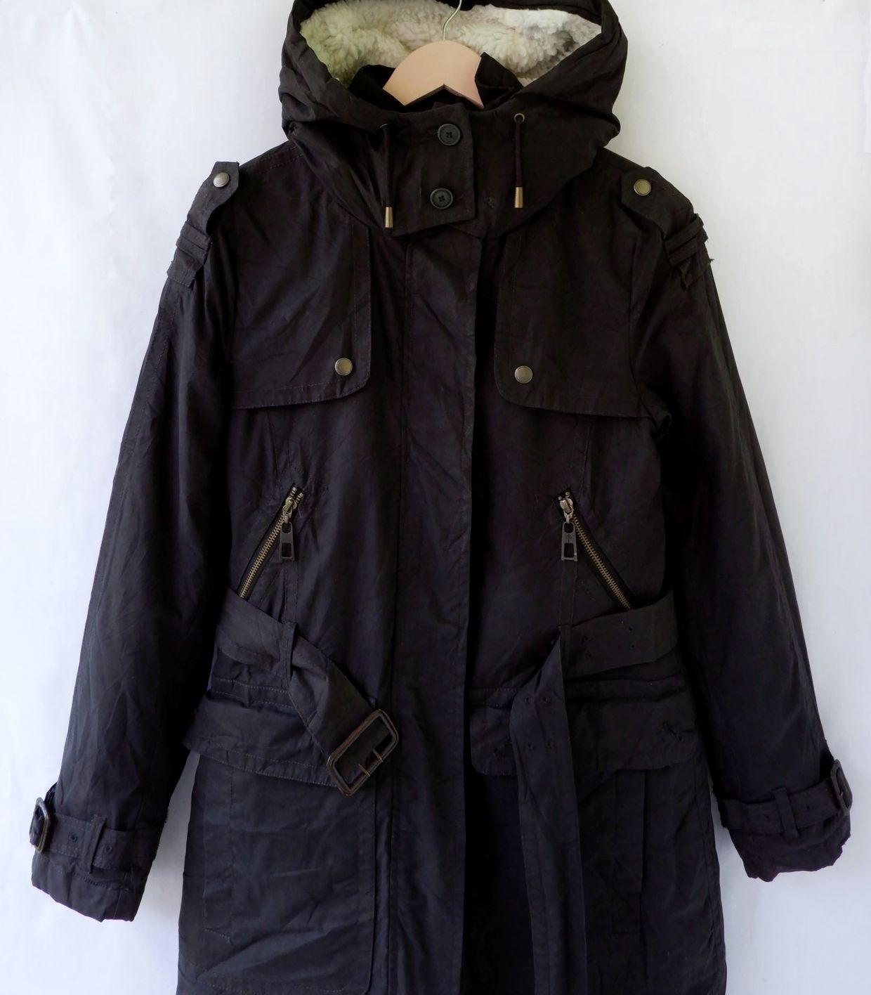 Authentic C0le Haan Parka Belted Hooded, foto 6