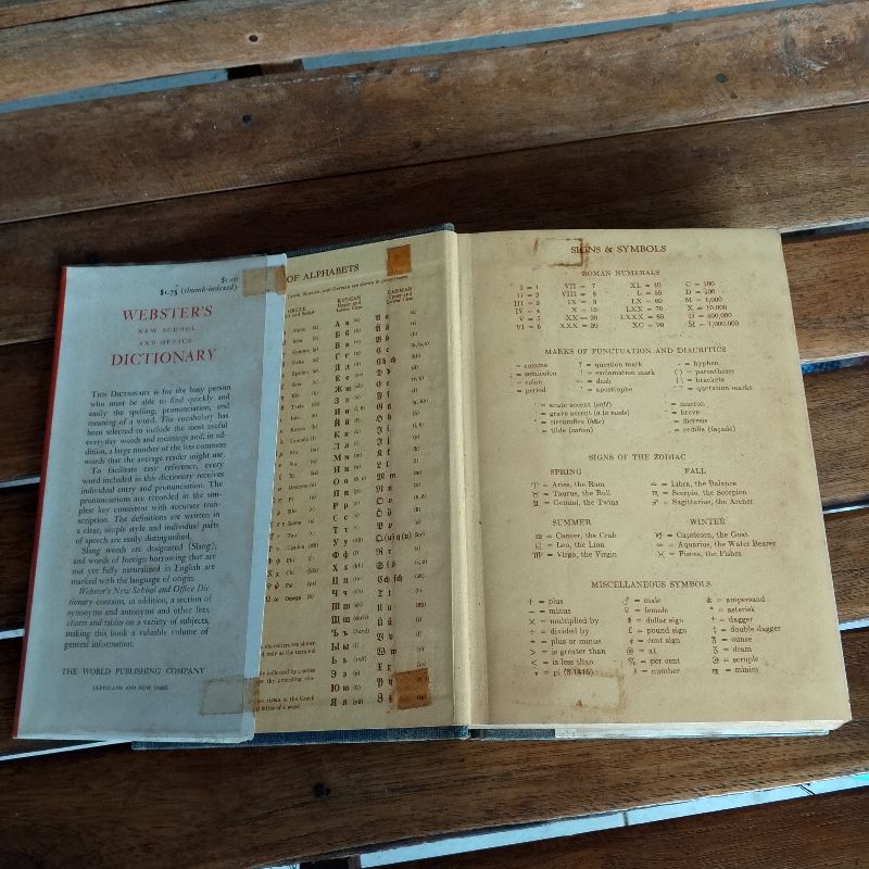 WEBSTER'S NEW SCHOOL&OFFICE DICTIONARY VINTAGE 1958, foto 5