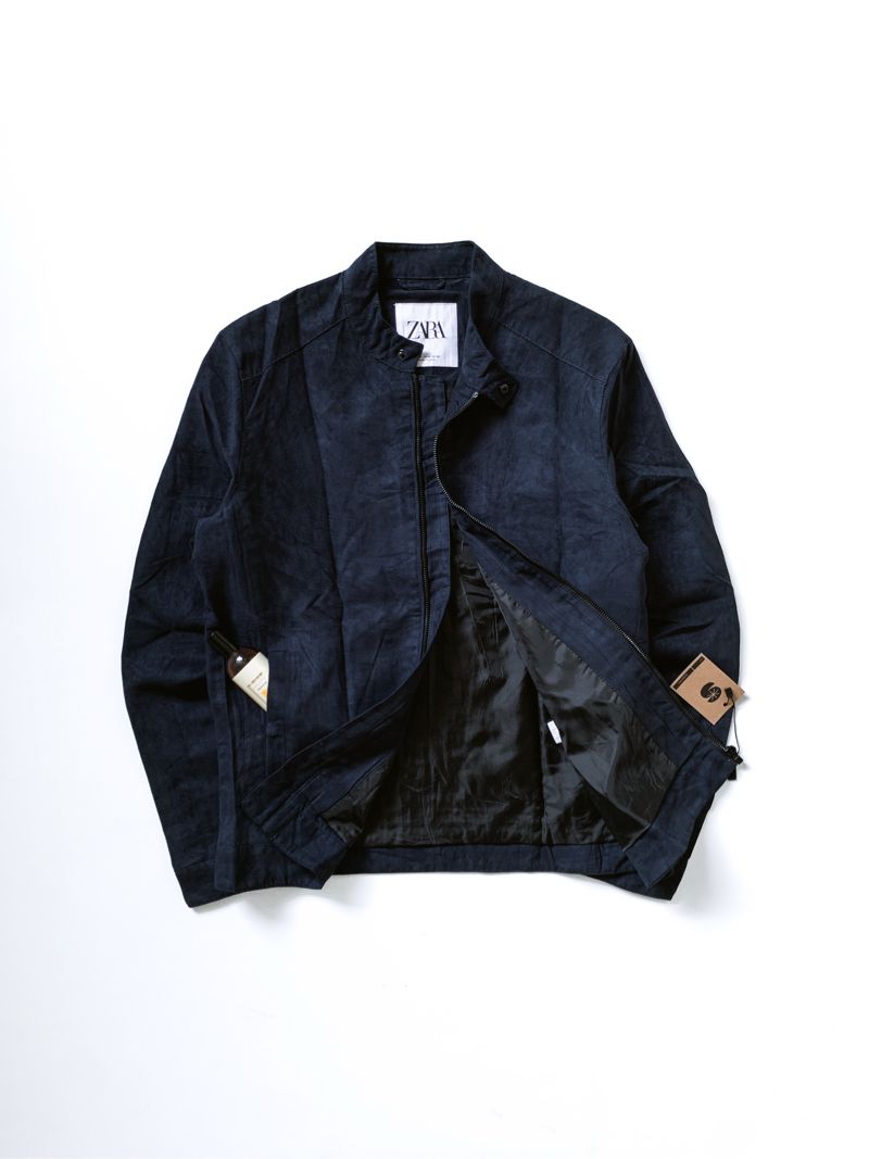 zaraman suede work jacket material, foto 2