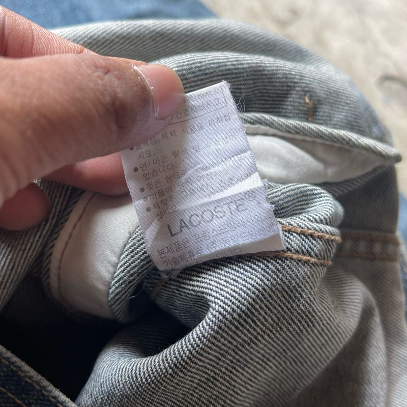 VINTAGE Lacoste Denim Trucker Jacket, foto 5