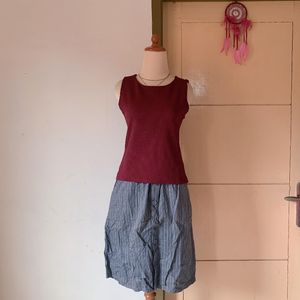 HEA HA Maroon Top