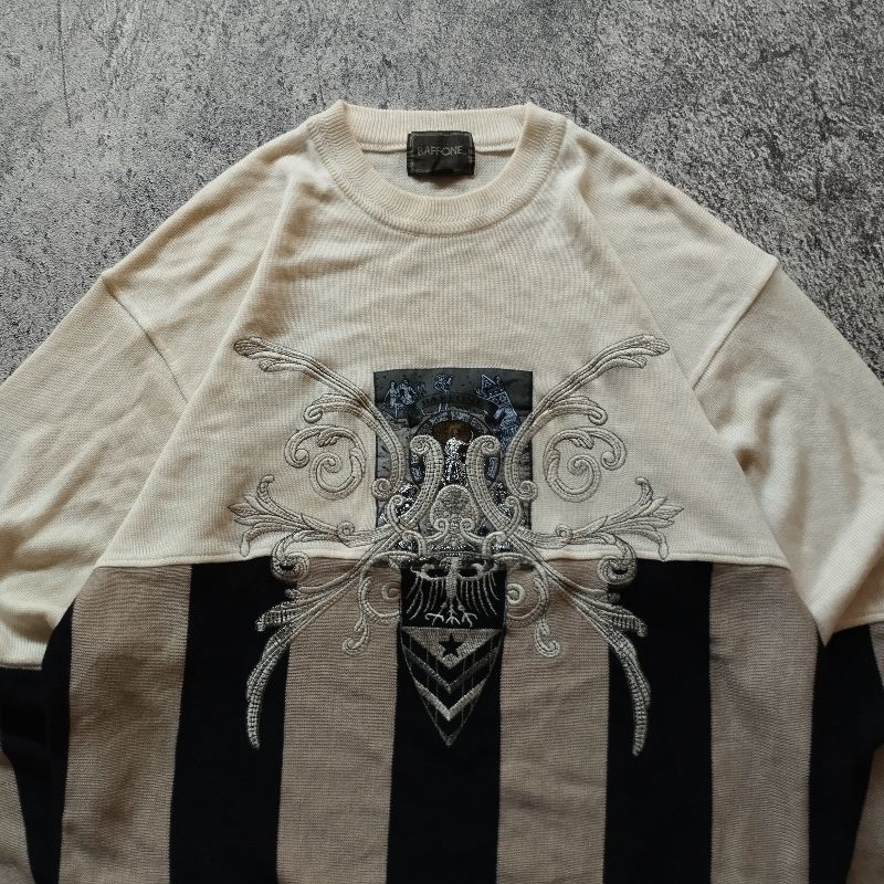 Vintage Sweater Pria white, foto 2