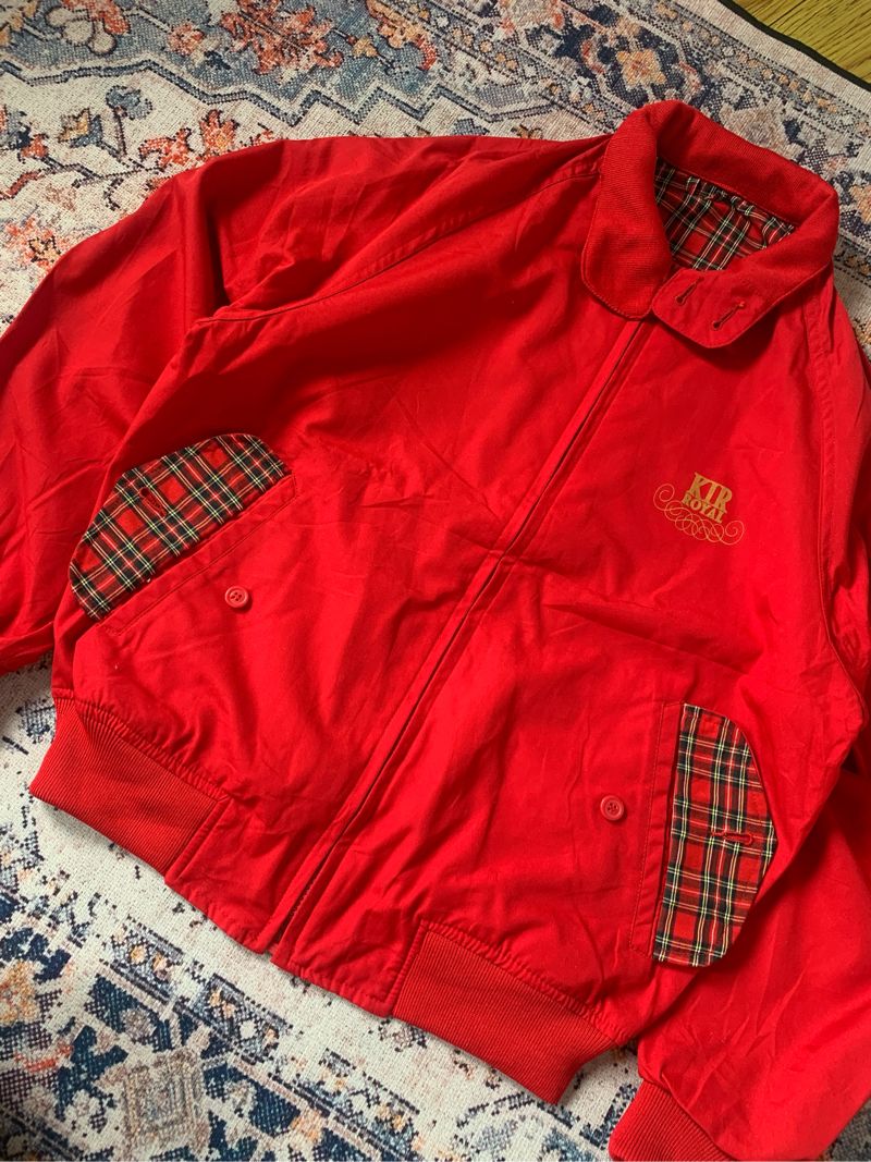 Casual Harrington jacket Pria red, foto 4