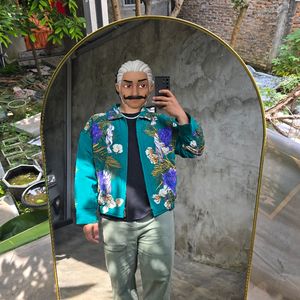Jaket vintage casual flower
