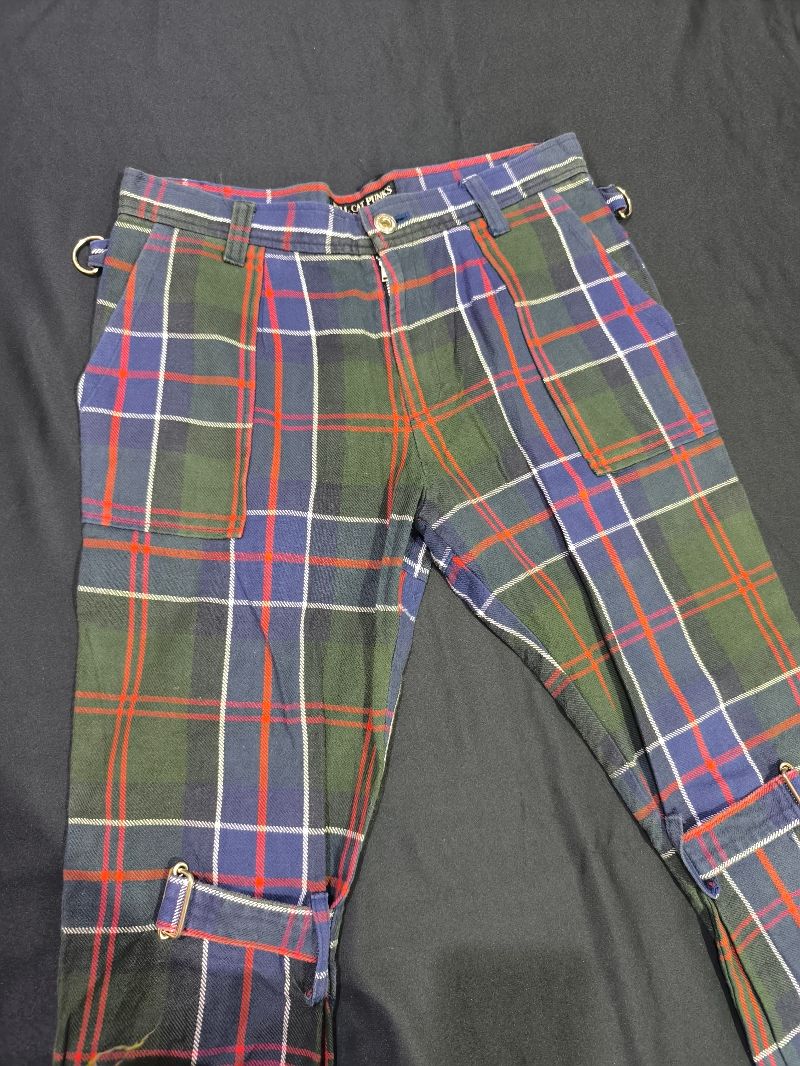 Hell Cat Punk Original Not Dead Plaid Pants, foto 3