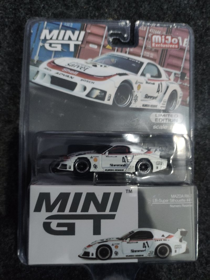 MINI GT LBWK RX-7 WHITE NUMERO RESERVE BLISTER - Preloved