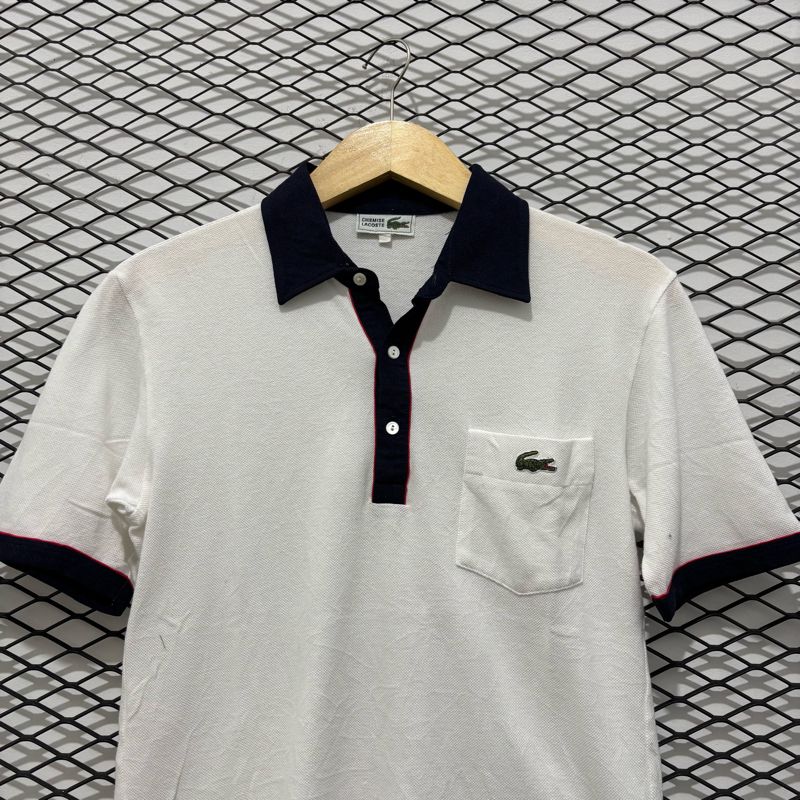 kaos kerah lengan pendek pria lacoste second original, foto 2