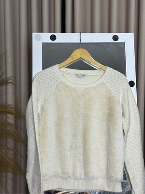 Miss selfridge fur knit sweater