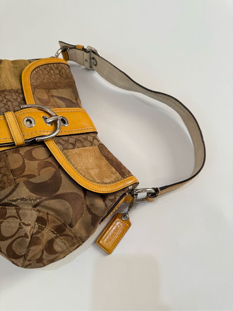 Coach patchwork flap soho signature bag authentic, foto 4
