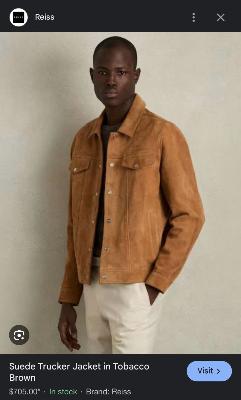 Reiss Brown Suede Jacket, foto 8