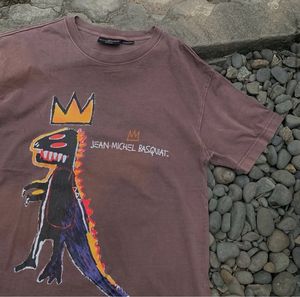 Jean-michel basquiat - Dinosaur | T-shirt brown