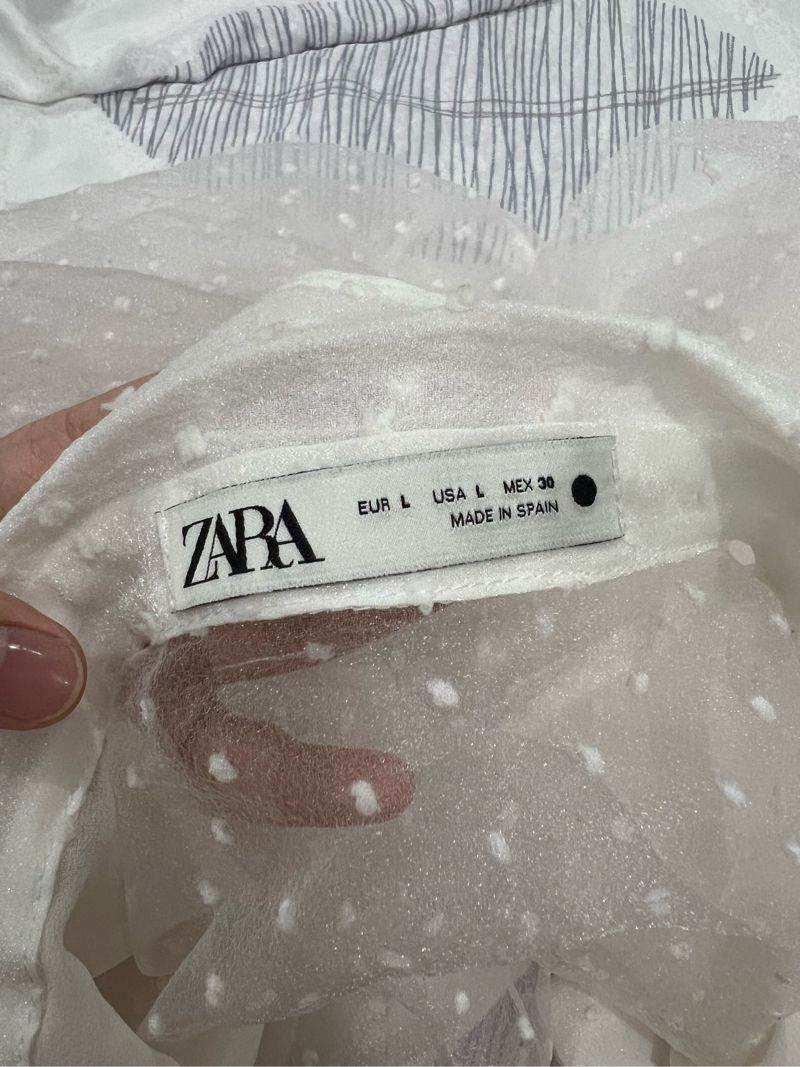 Zara White Bluse, foto 3