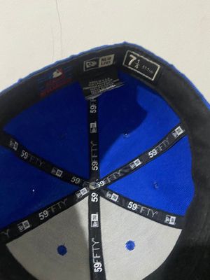 New Era Hat Pria white blue