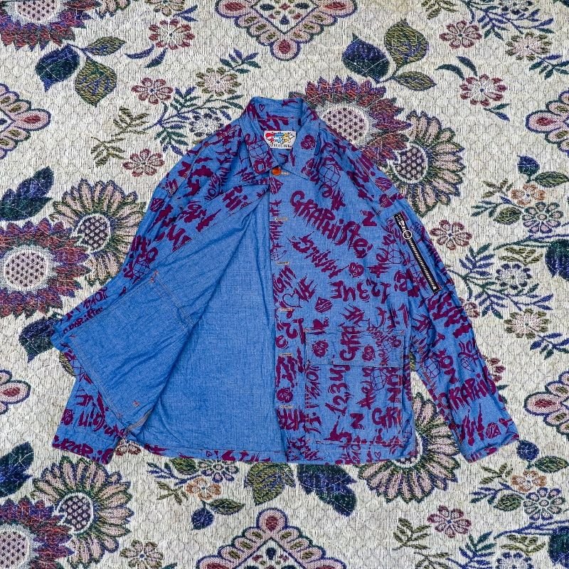 Graphiste ManG Spellout Pattern made in Korea Casual Jacket, foto 4