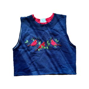 Reworked Cropped Sleevless Top