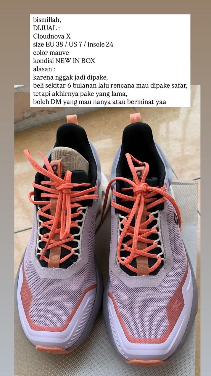 Sepatu ON Cloudnova X WMNS Mauve, foto 2