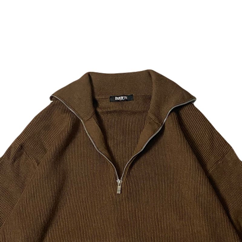 DR4W FIT Knit Sweater Halfzip, foto 3