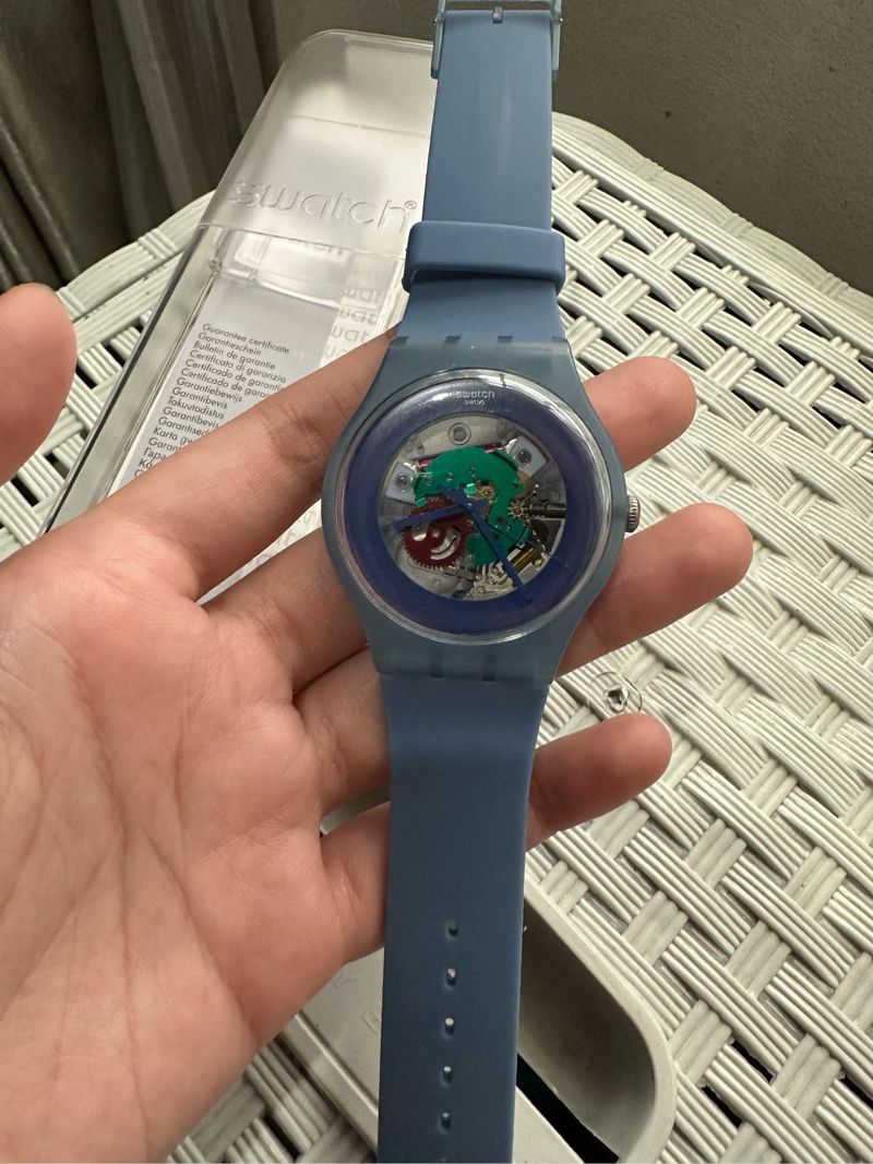 Jam Tangan Swatch Blue