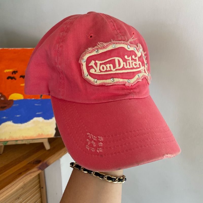 Topi Cap Vondutch Ripped Pink, foto 3