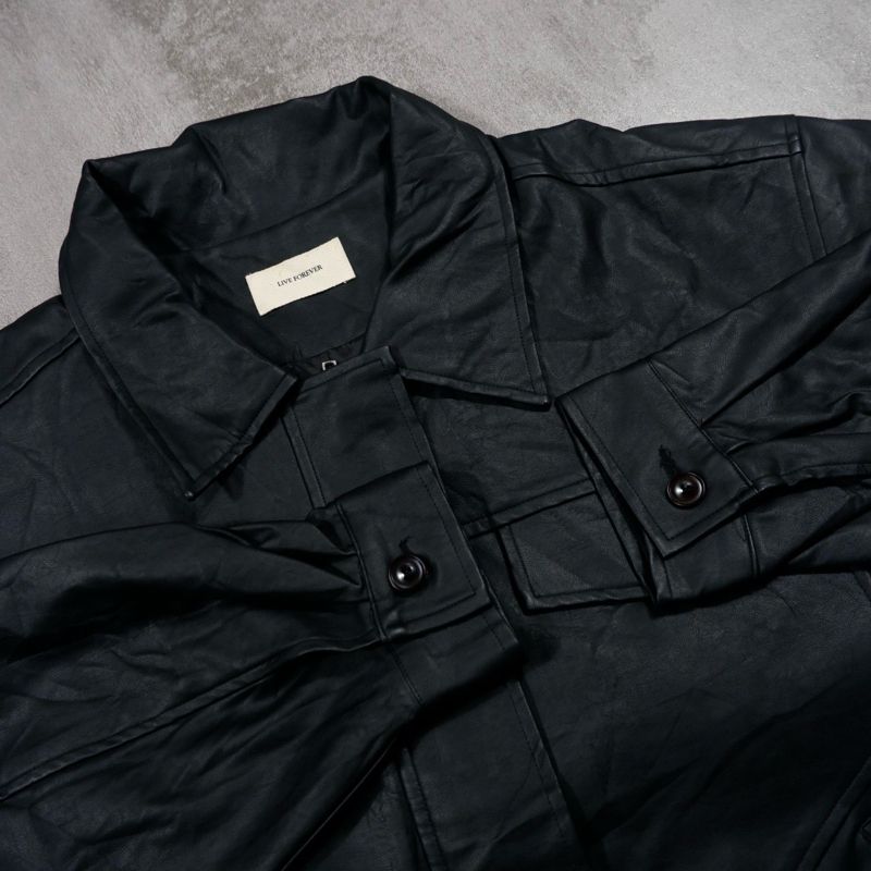 Live Forever Faux Leather Jacket, foto 8