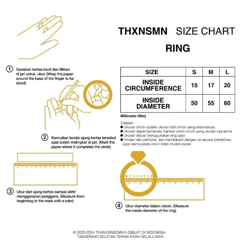 RING NIQUER SILVER THANKSINSOMNIA, foto 3