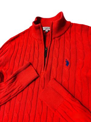 US Polo Assn. (USPA) Half-Zip Knit Vest