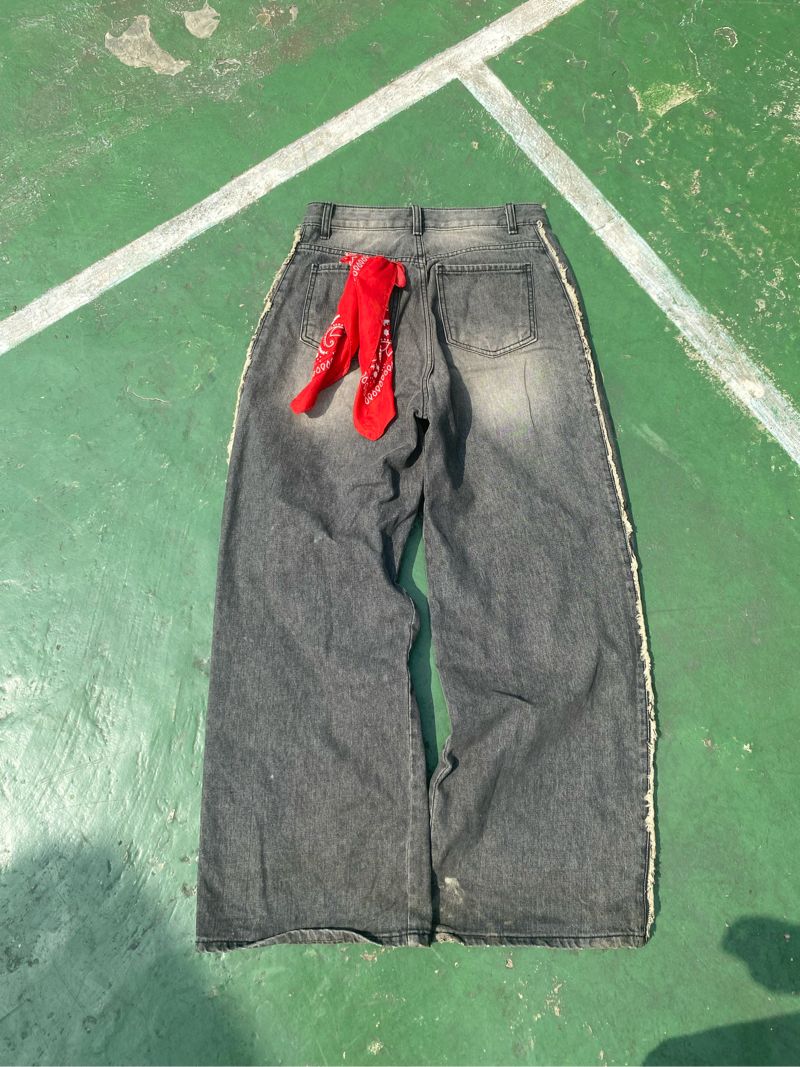 Baggy Jeans Twoline greywosh, foto 3