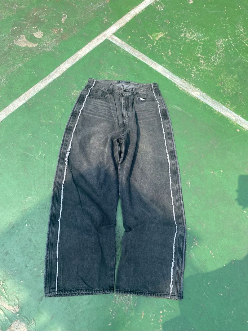 Baggy Jeans Twoline Black, foto 3