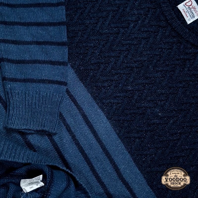 VOODOO - 356 - Vintage Twotone Stripes Zigzag Cable Pattern, foto 4