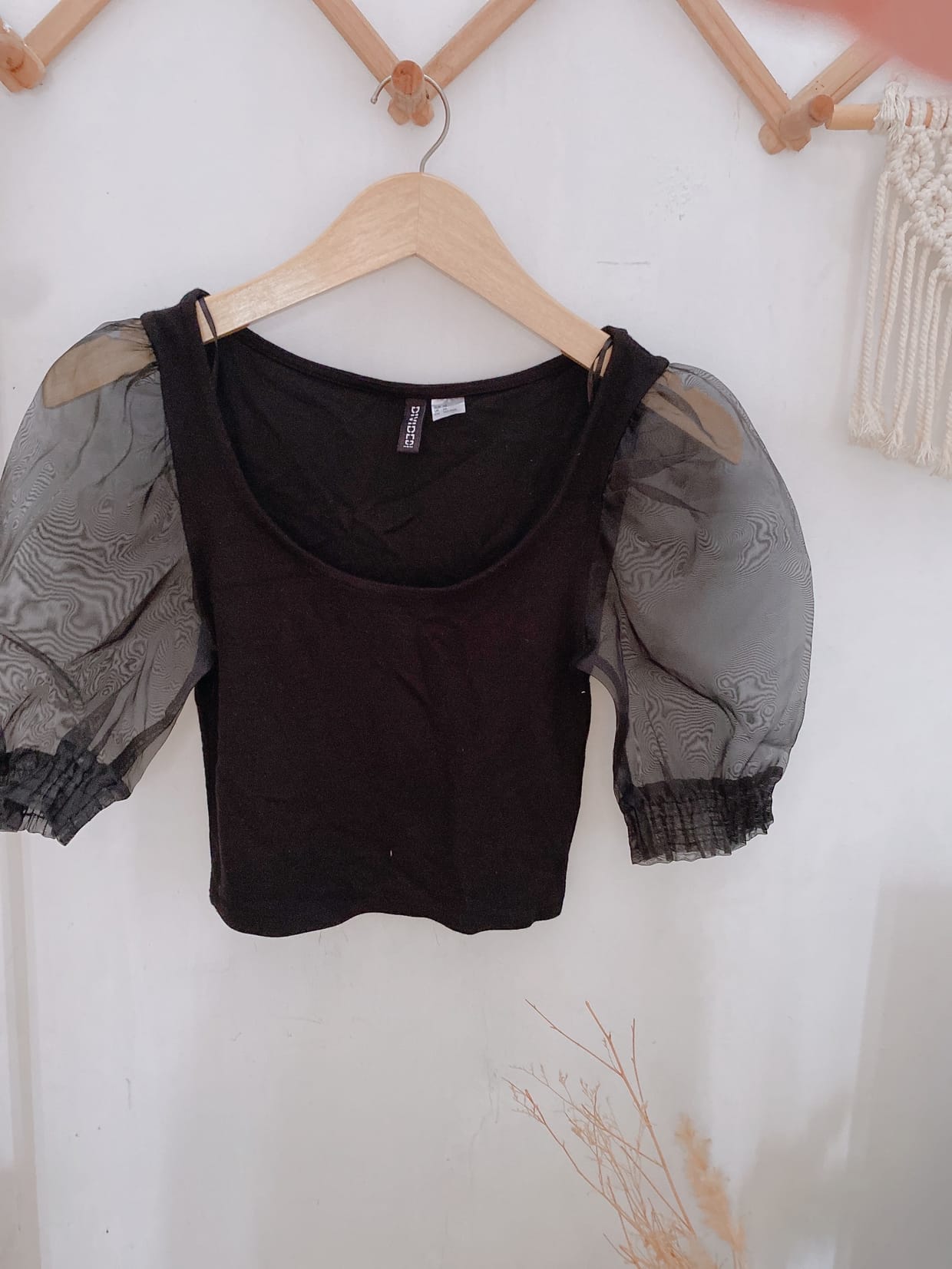 H&M Casual Crop top Wanita black