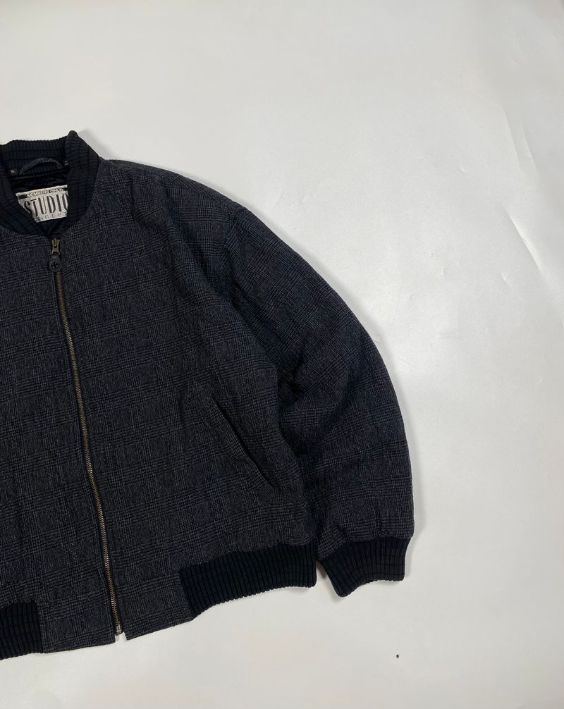 Minimalist Casual Bomber jacket Pria gray, foto 5