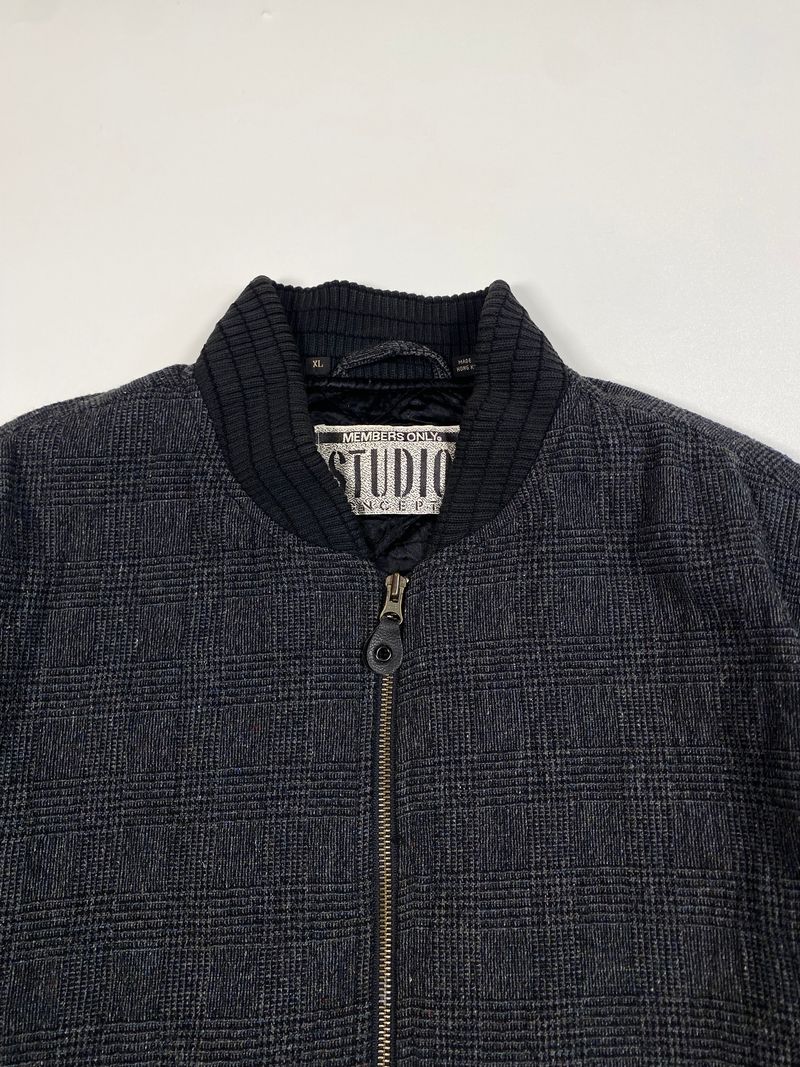 Minimalist Casual Bomber jacket Pria gray, foto 3