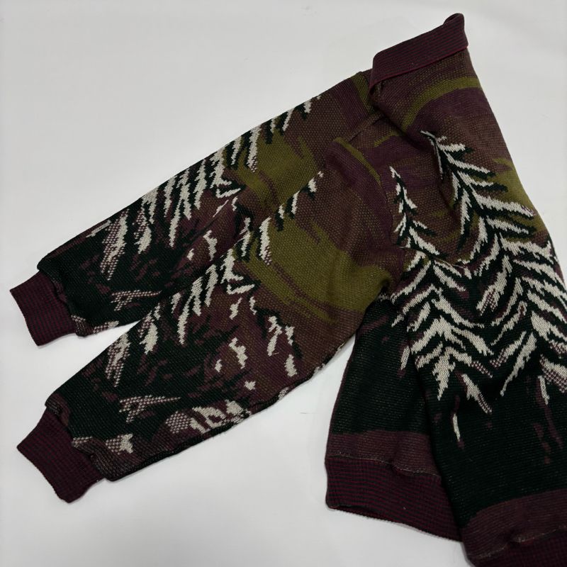 Vintage Halfbutton Knit Scenery Motif Kosugi Landscape, foto 6