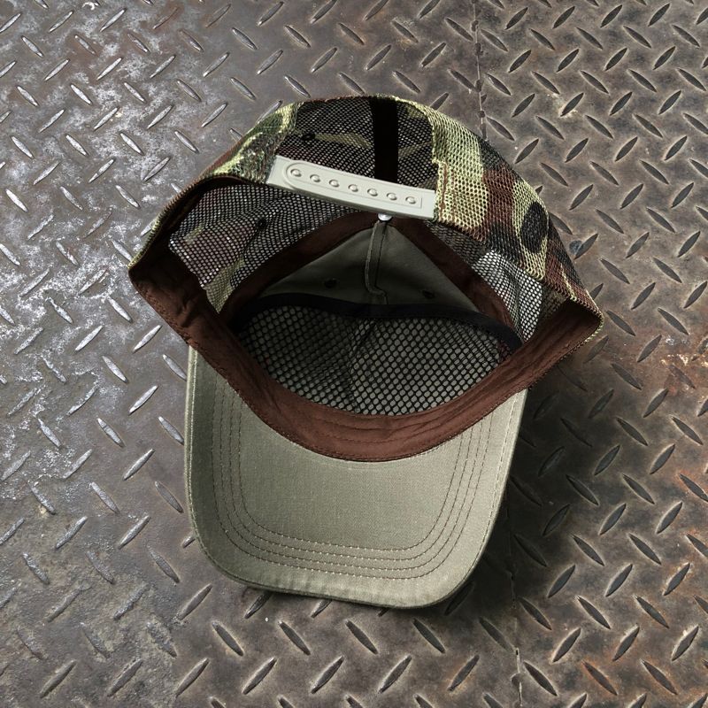 Vondutch Army Camo Double Patch Skeleton Trucker Hat, foto 7