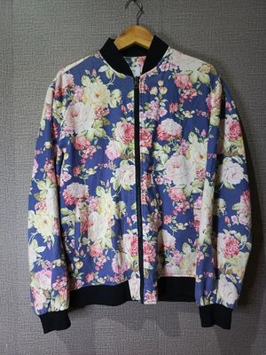 Bershka flowers bomber jacket