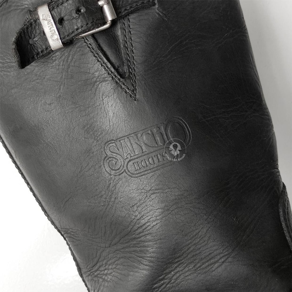 Grunge Biker Boots Pria black, foto 3