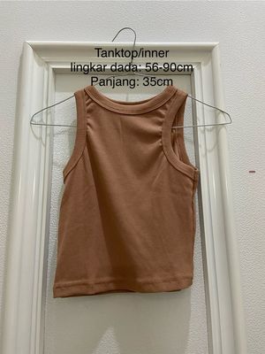 tank top / inner coklat