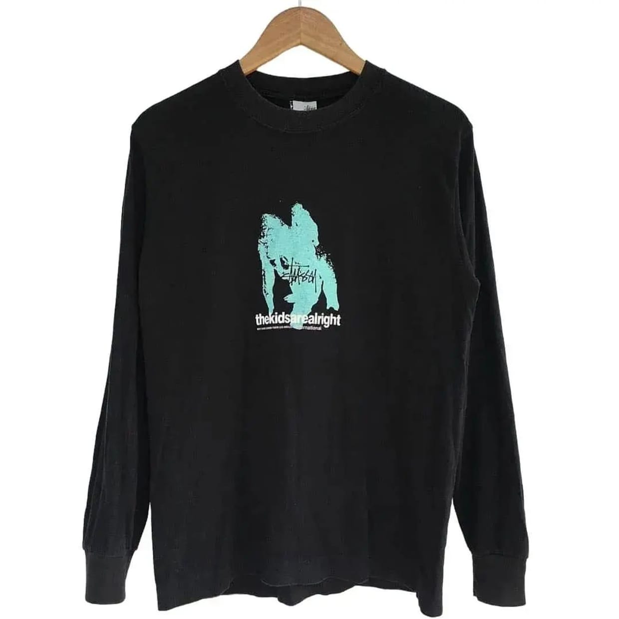 Stussy Vintage Streetwear T-shirt Pria black