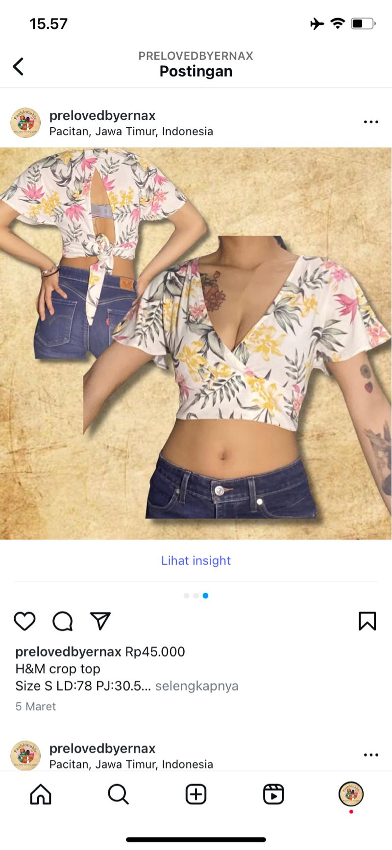 H&M crop top, foto 3