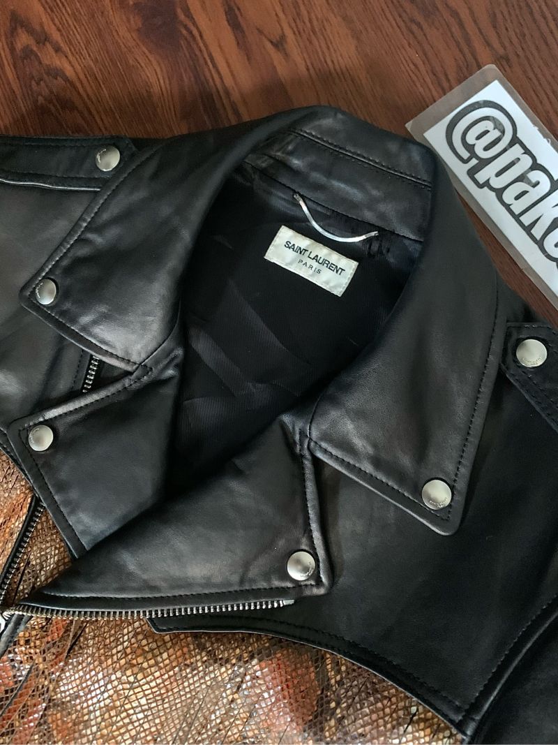 Saint Laurent Paris Spring Summer 2016 Leather Jacket, foto 4