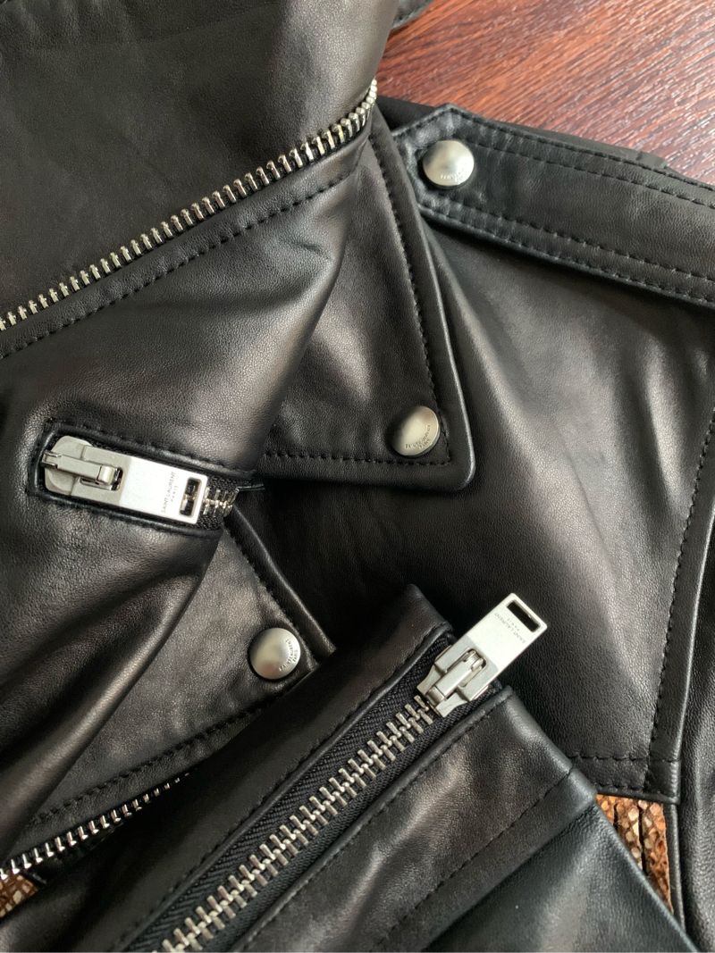 Saint Laurent Paris Spring Summer 2016 Leather Jacket, foto 6