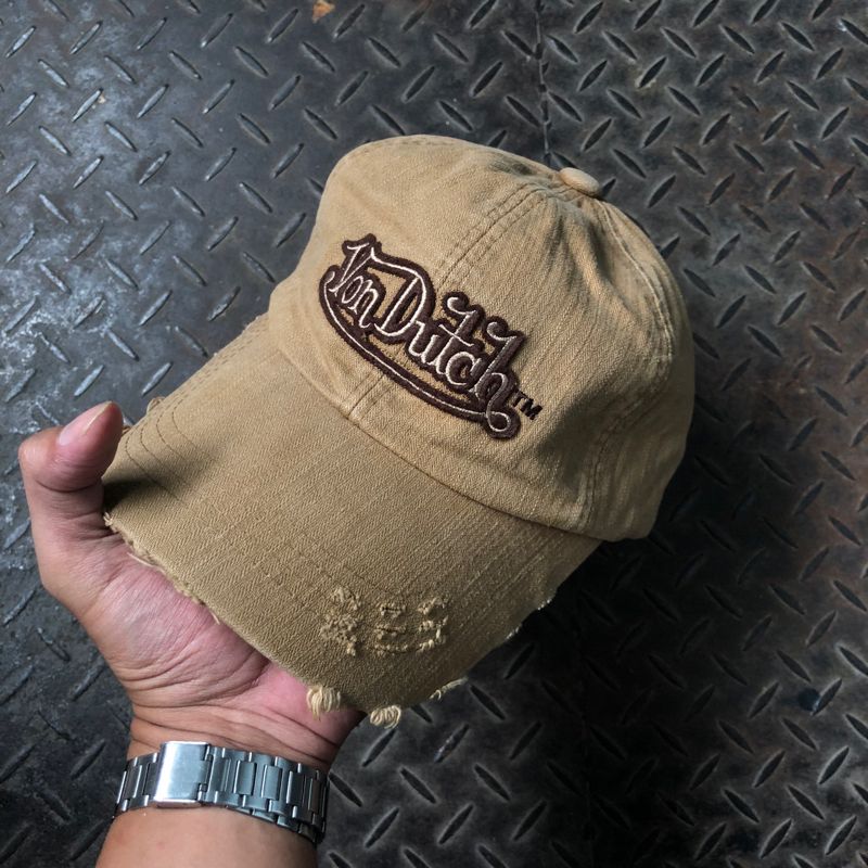 Vondutch Ripped Distressed Hat Brown, foto 2