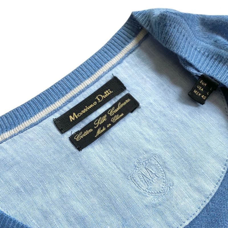 Massimo Dutti cotton silk cashmere lightweight v neck, foto 5