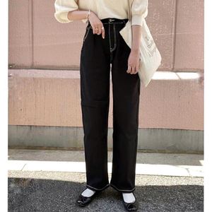 GRL Long Pants Regular Fit Middle Rise Relaxed Pants Stretch