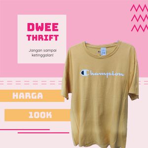Champion Casual T-shirt Pria yellow